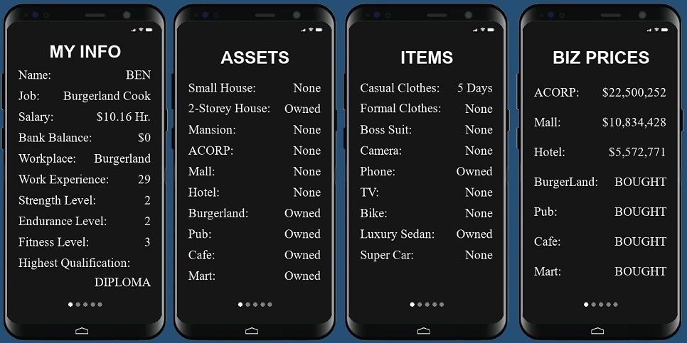 Life Changer Game Phone Screenshots